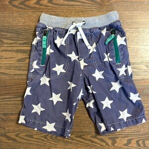 MINI BODEN: Long Cargo Board Shorts, Size 7y